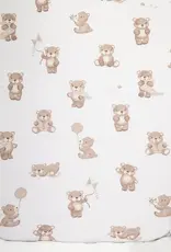 Living Textiles Living Textiles 2 Pack Organic Jersey Bedside Sleeper Fitted Sheets - Cuddly Bear