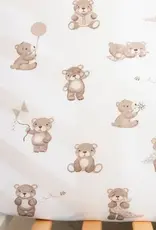 Living Textiles Living Textiles 2-pack Jersey Cot Fitted Sheet Cuddly Bear