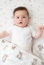 Living Textiles Living Textiles Reversible Quilted Cot Comforter - Cuddly Bear