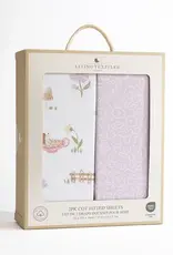 Living Textiles Living Textiles Organic Cot Fitted Sheet 2 Pack - Whimsical Wonderland