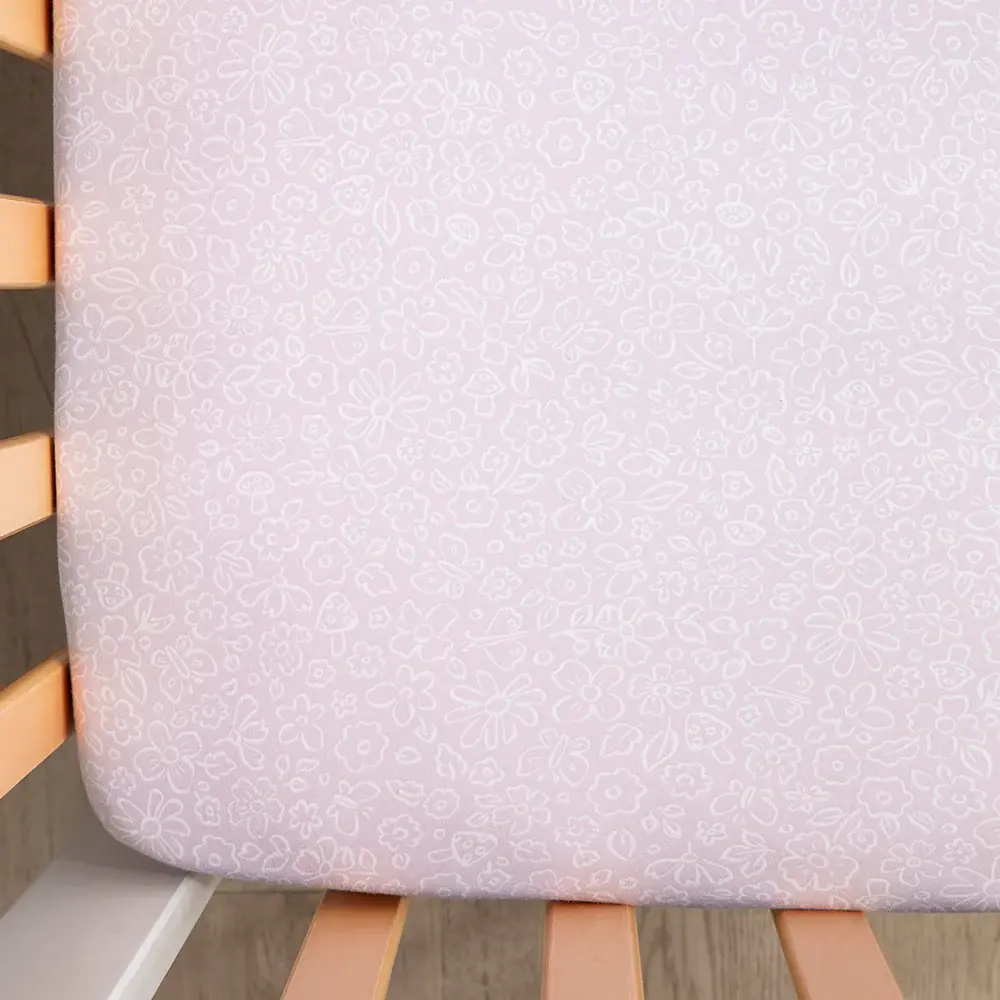 Living Textiles Living Textiles Organic Cot Fitted Sheet 2 Pack - Whimsical Wonderland