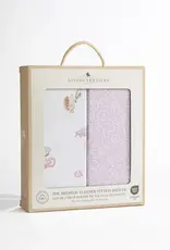 Living Textiles Living Textiles Organic Bedside Sleeper Fitted Sheet 2Pk- Whimsical Wonderland