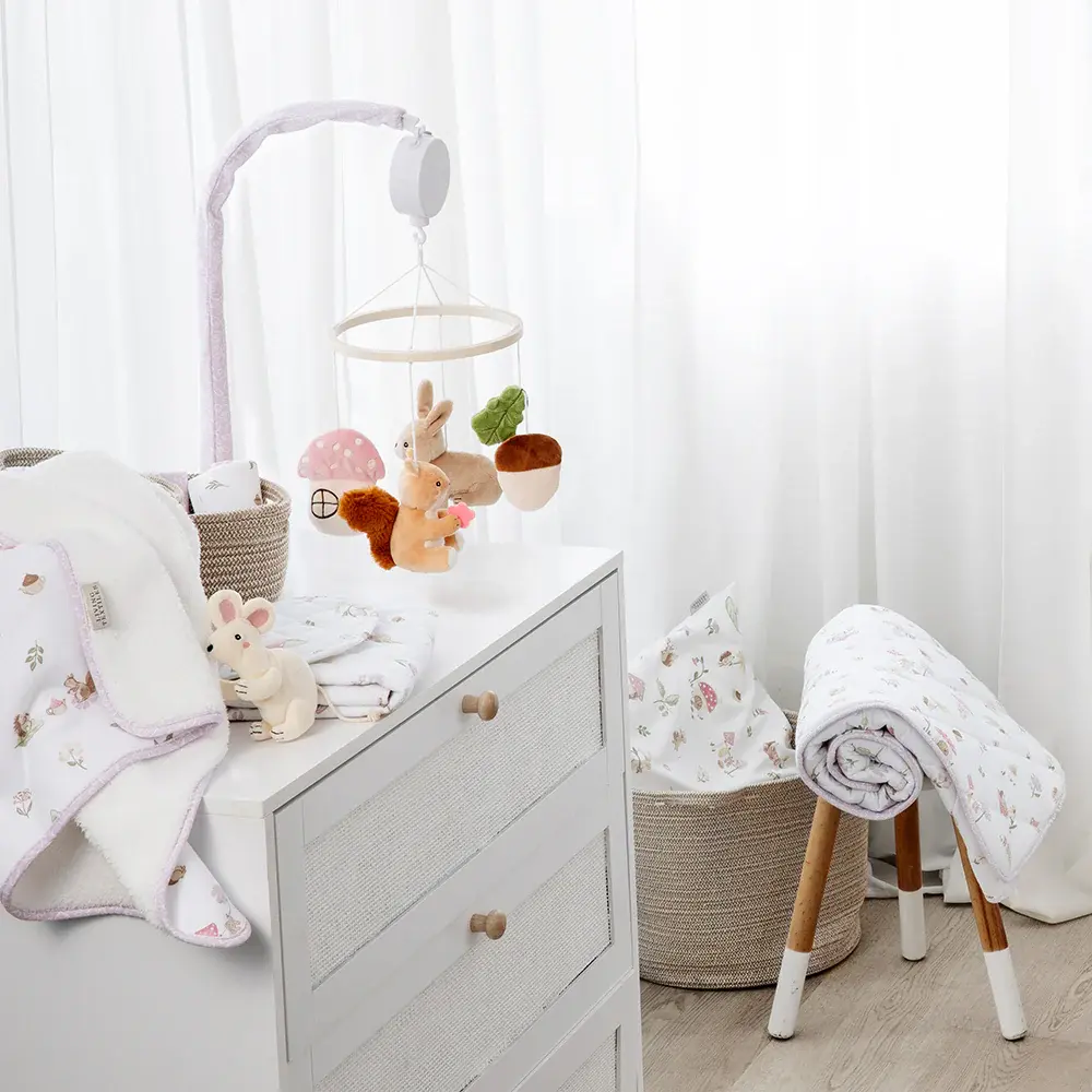Living Textiles Living Textiles Musical Mobile - Whimsical Wonderland