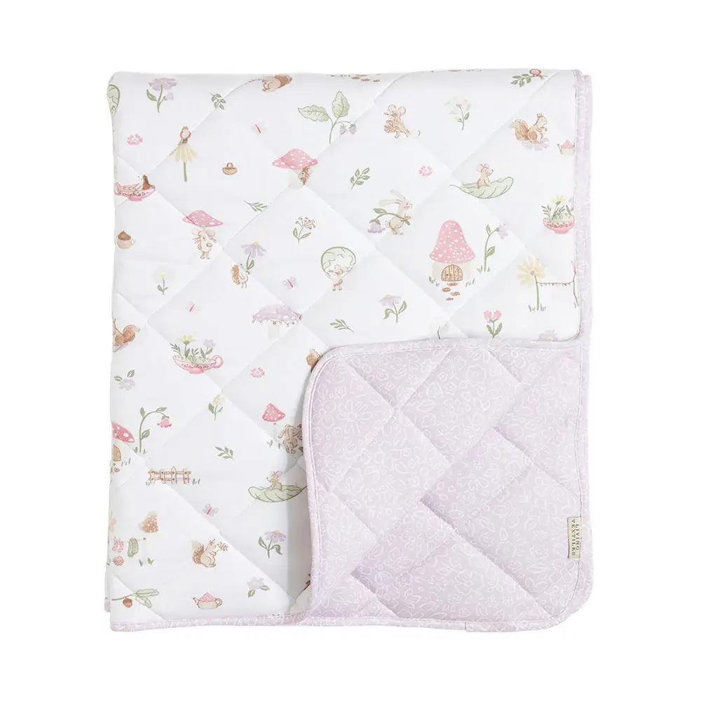 Living Textiles Living Textiles Organic Reversible Cot Comforter - Whimsical Wonderland