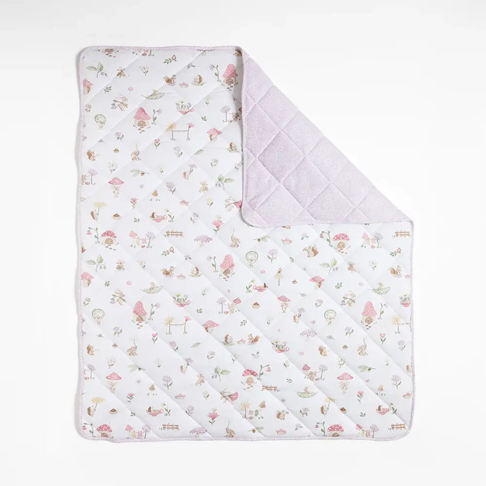 Living Textiles Living Textiles Organic Reversible Cot Comforter - Whimsical Wonderland