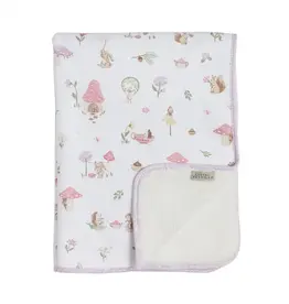 Living Textiles Living Textiles Jersey Sherpa Pram Blanket - Whimsical Wonderland