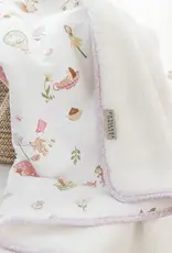 Living Textiles Living Textiles Jersey Sherpa Pram Blanket - Whimsical Wonderland