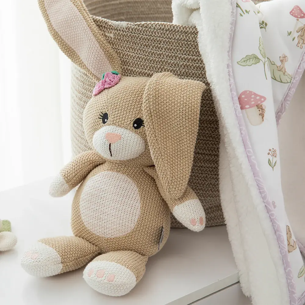 Living Textiles Living Textiles Jersey Sherpa Pram Blanket - Whimsical Wonderland