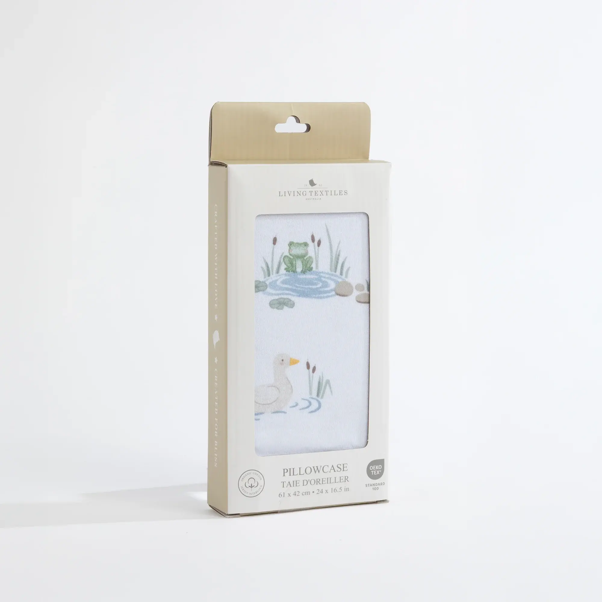 Living Textiles Living Textile Organic Toddler Pillowcase - Goosey Goosey