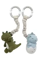 Living Textiles Living Textiles 2pk Stroller Toy - Dinosaurs