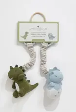 Living Textiles Living Textiles 2pk Stroller Toy - Dinosaurs