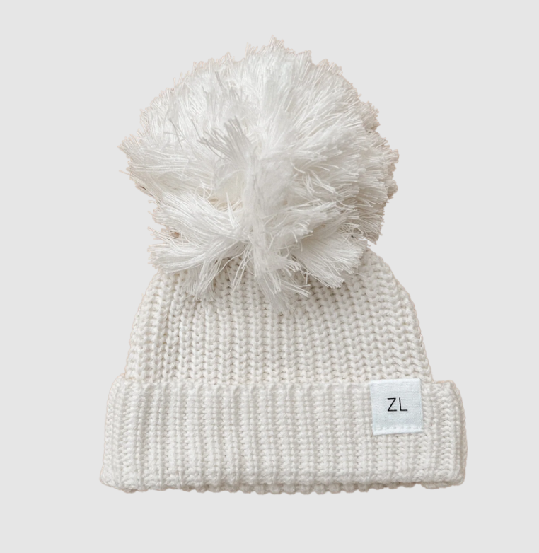 Ziggy Lou Ziggy Lou Beanie Milk 0-3M