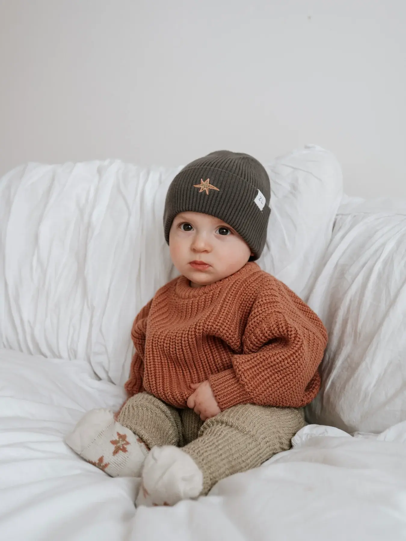 Ziggy Lou Ziggy Lou Jumper Super Chunky Terracotta