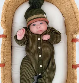 Ziggy Lou Ziggy Lou Classic Knit Romper Pesto