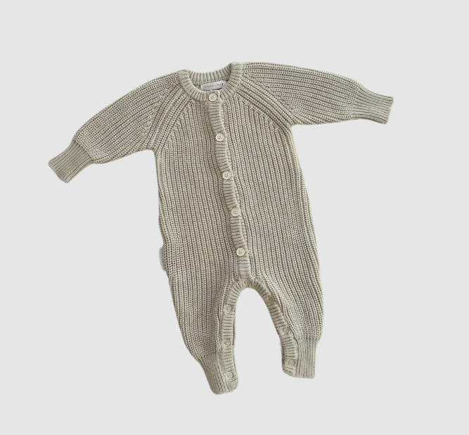 Ziggy Lou Ziggy Lou Classic Knit Romper Moss