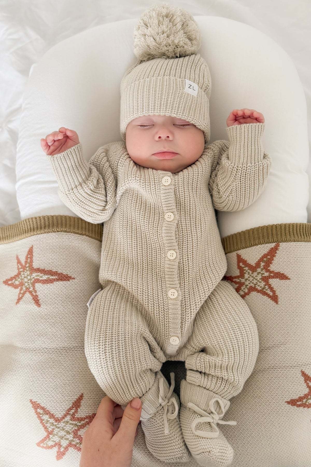 Ziggy Lou Ziggy Lou Classic Knit Romper Moss