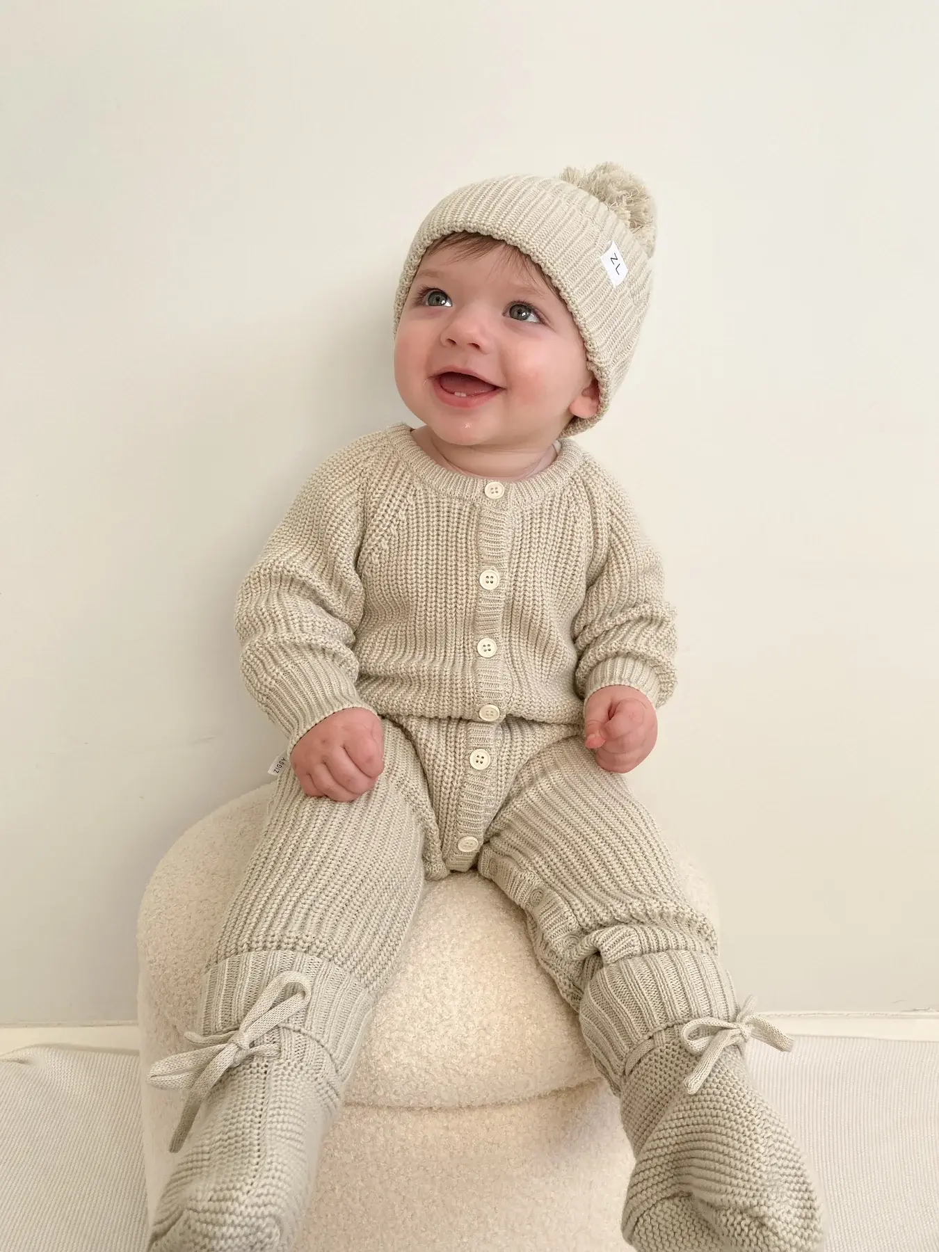 Ziggy Lou Ziggy Lou Classic Knit Romper Moss
