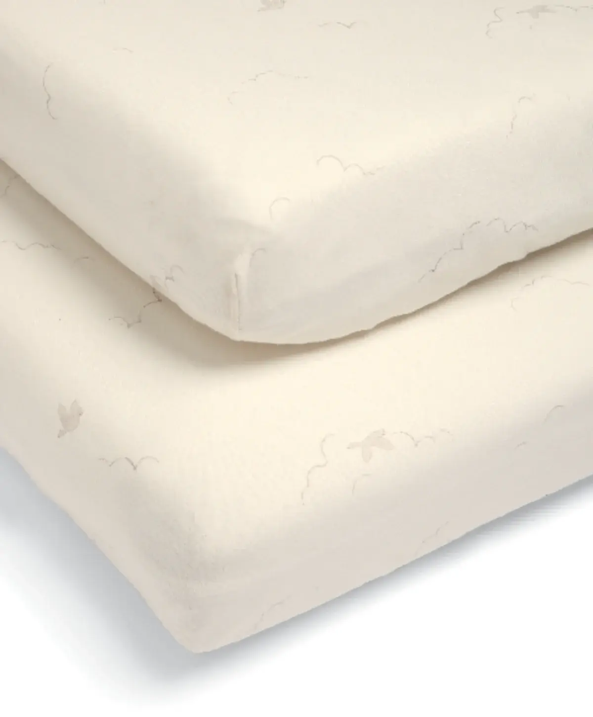 Mamas and Papas Mamas & Papas Cotbed Fitted Sheets (2 pack) Duckling - Cream