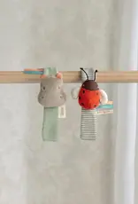 Mamas & Papas Mamas & Papas Wrist Rattles - Hippo/Ladybird  (2 Pack)