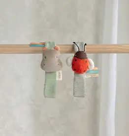 Mamas and Papas Mamas & Papas Wrist Rattles - Hippo/Ladybird  (2 Pack)