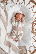 Indigo Dreams Indigo Dreams Chunky Knit Hooded Romper Oat