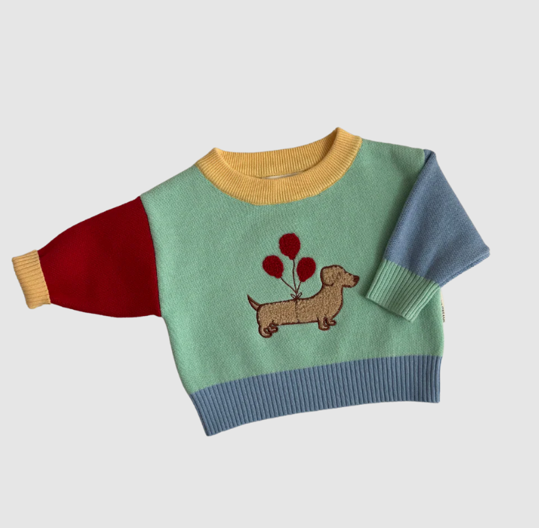 Indigo Dreams Indigo Dreams Party Pup Boucle Jumper (Retro)
