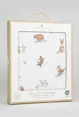 Living Textiles Living Textiles 1-pack Port-a-cot Fitted Sheet - Australiana