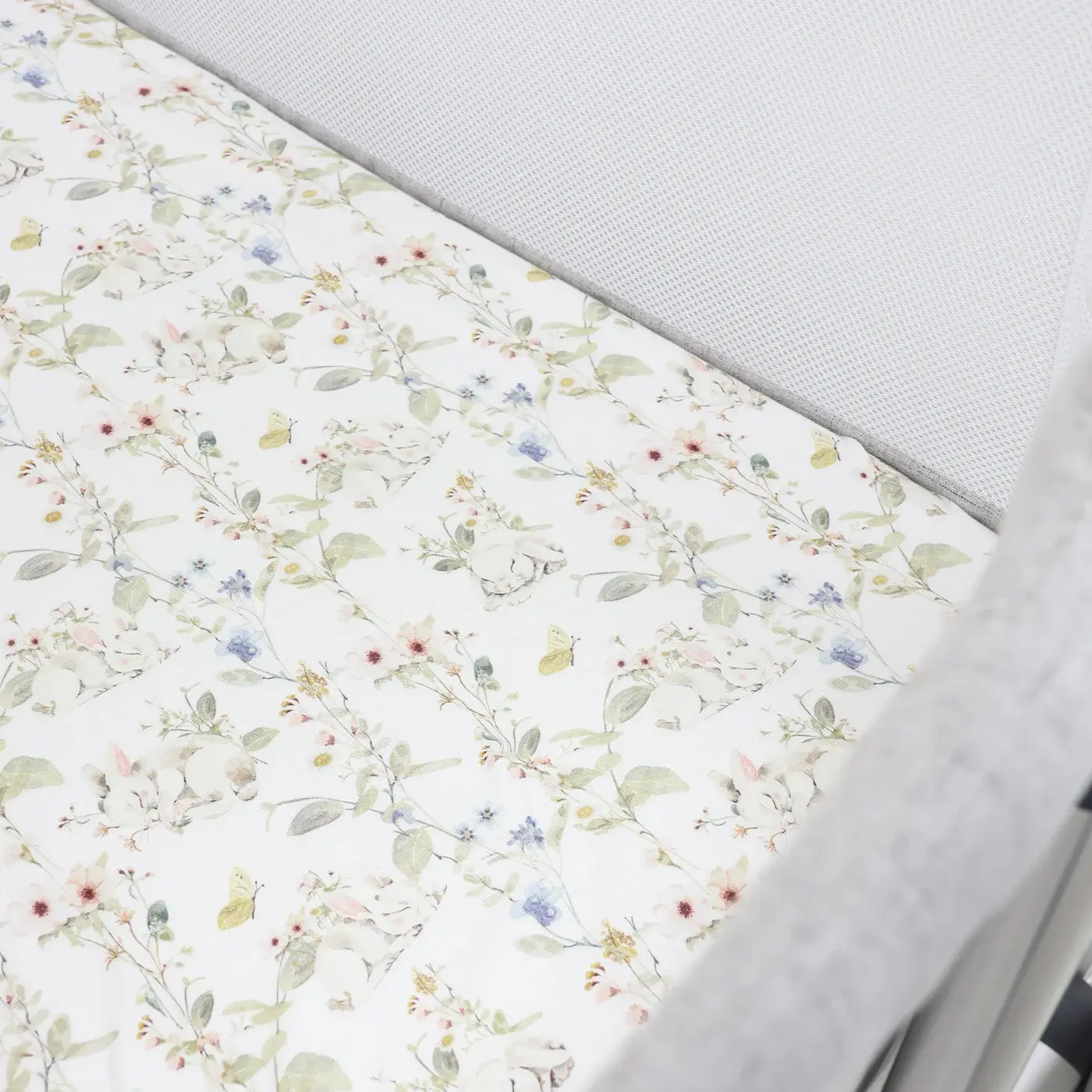 Bubba Blue Bubba Blue Sleeping Bunny Jersey Bedside Sleeper Fitted Sheet