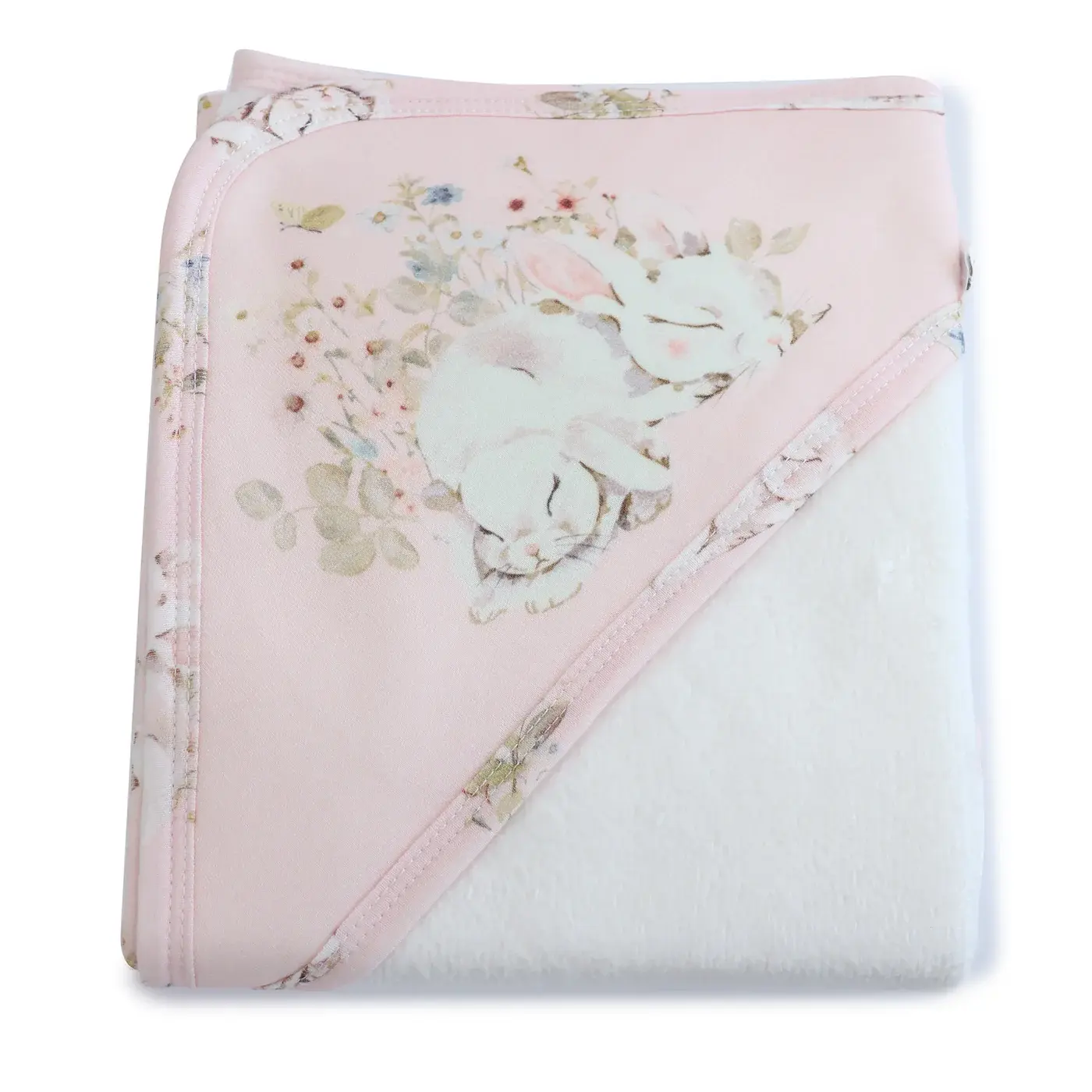 Bubba Blue Bubba Blue Sleeping Bunny Hooded Towel