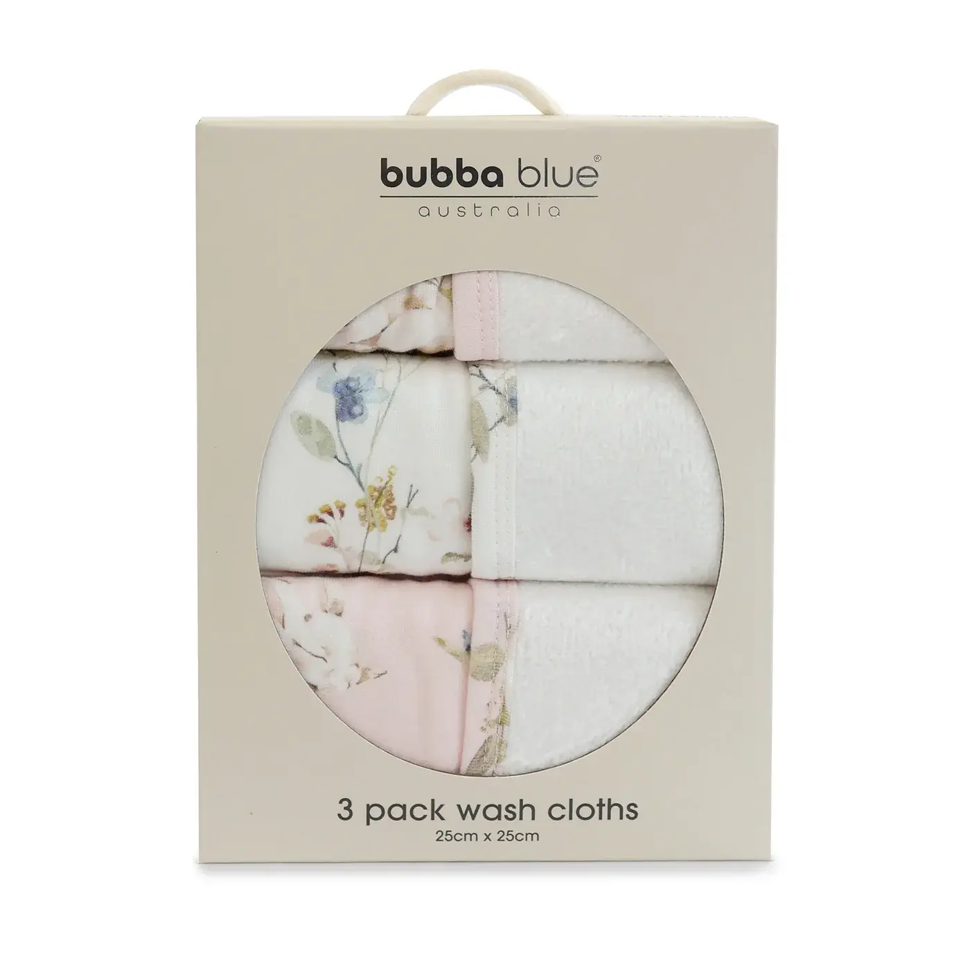 Bubba Blue Bubba Blue Sleeping Bunny 3PK Face Washers