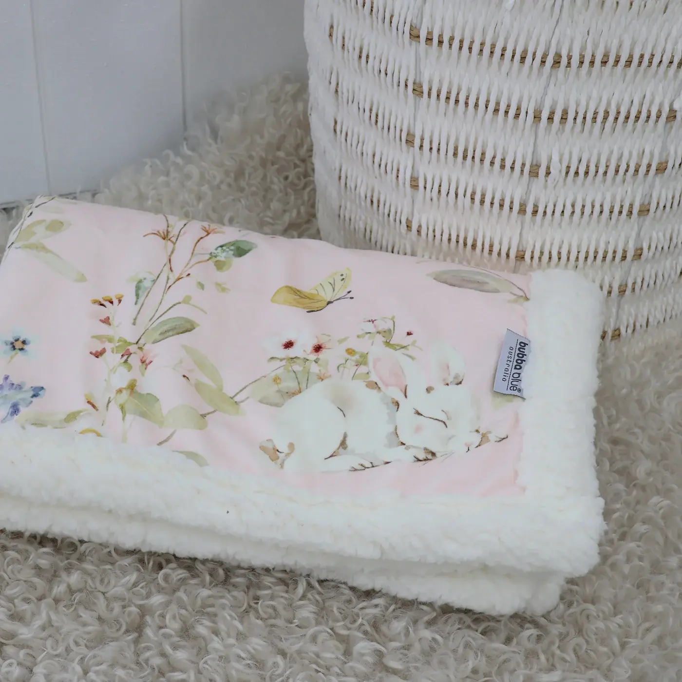 Bubba Blue Bubba Blue Sleeping Bunny Cuddle Blanket