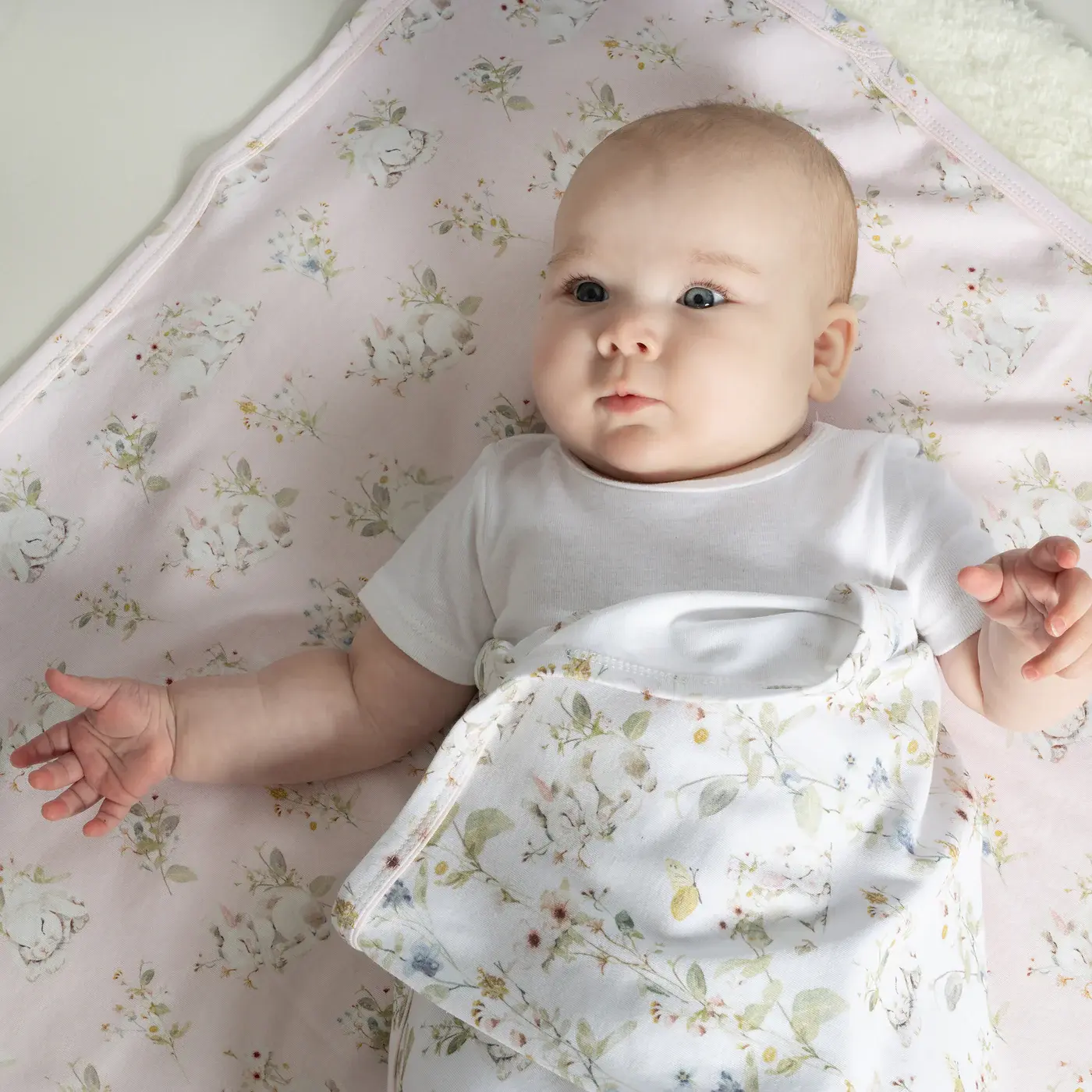 Bubba Blue Bubba Blue Sleeping Bunny 2PK Jersey Wraps