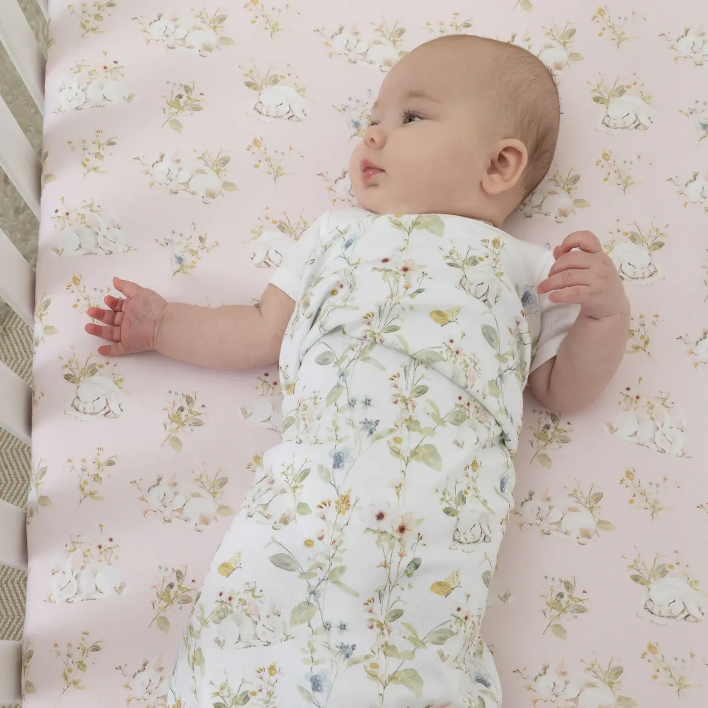 Bubba Blue Bubba Blue Sleeping Bunny 2PK Jersey Wraps
