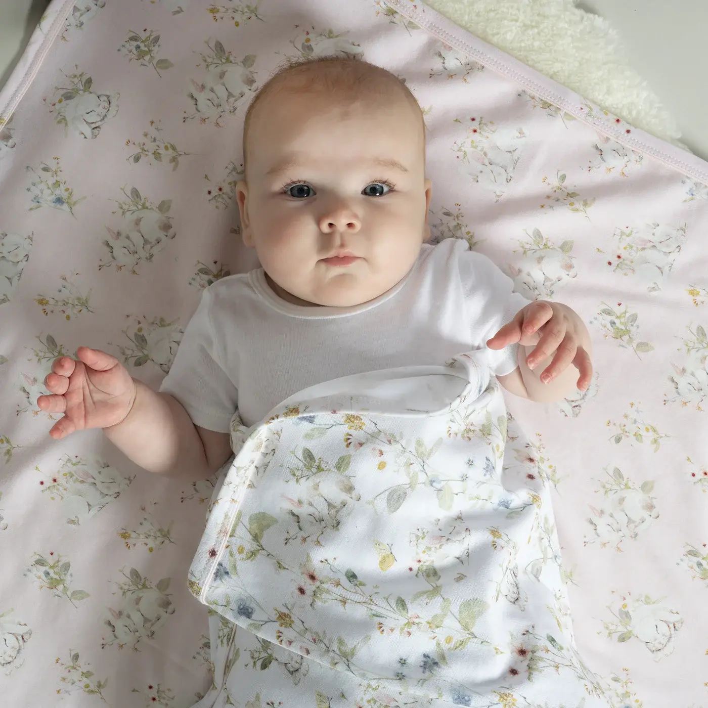 Bubba Blue Bubba Blue Sleeping Bunny 2PK Jersey Wraps