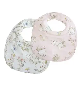 Bubba Blue Bubba Blue Sleeping Bunny 2PK Dribble Bibs