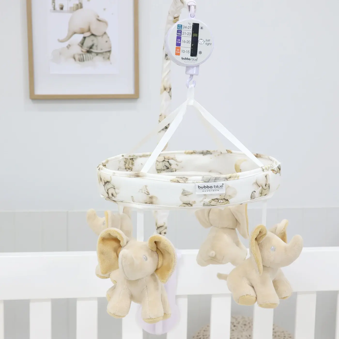Bubba Blue Bubba Blue Elephant Bedtime Musical Mobile