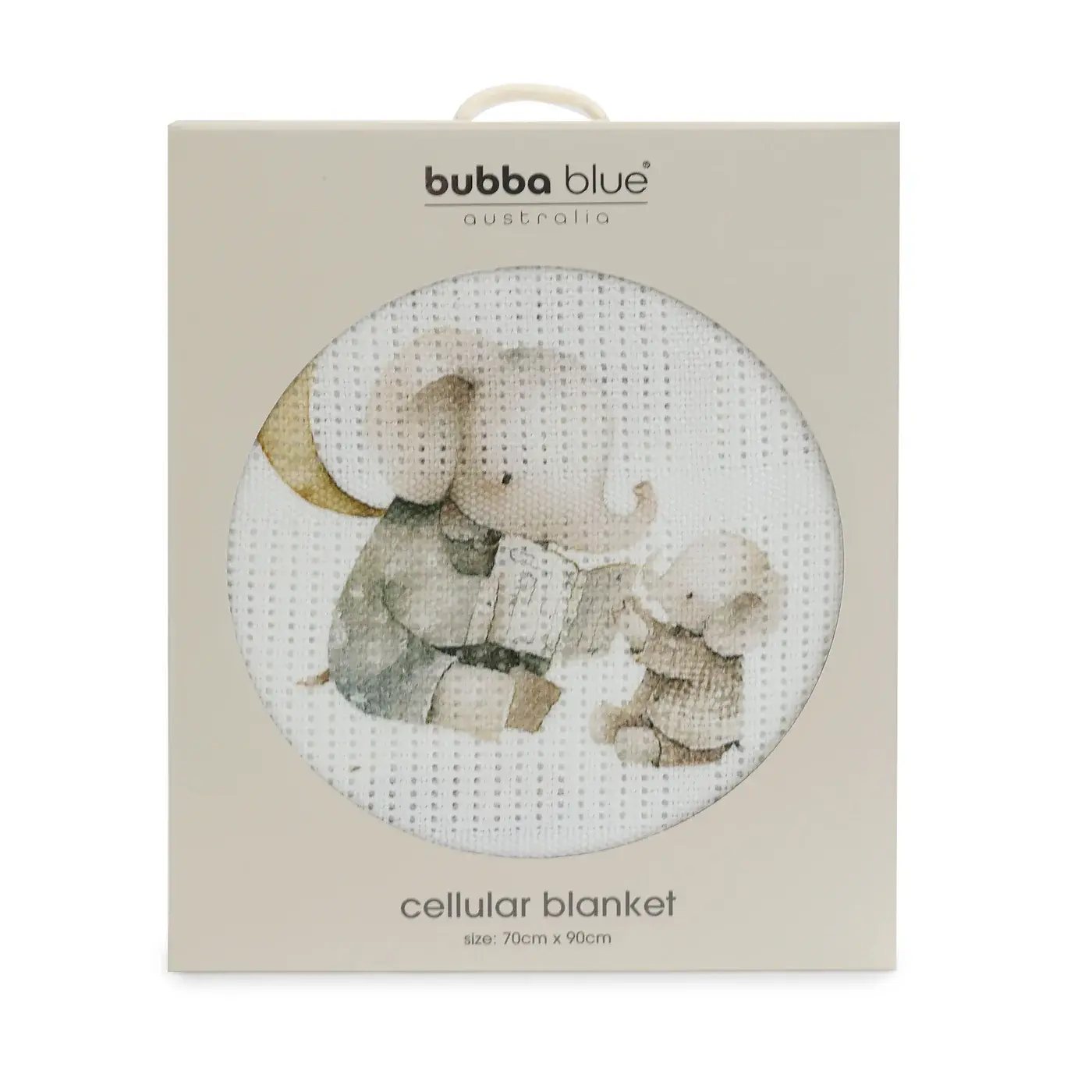 Bubba Blue Bubba Blue Elephant Bedtime Cellular Blanket