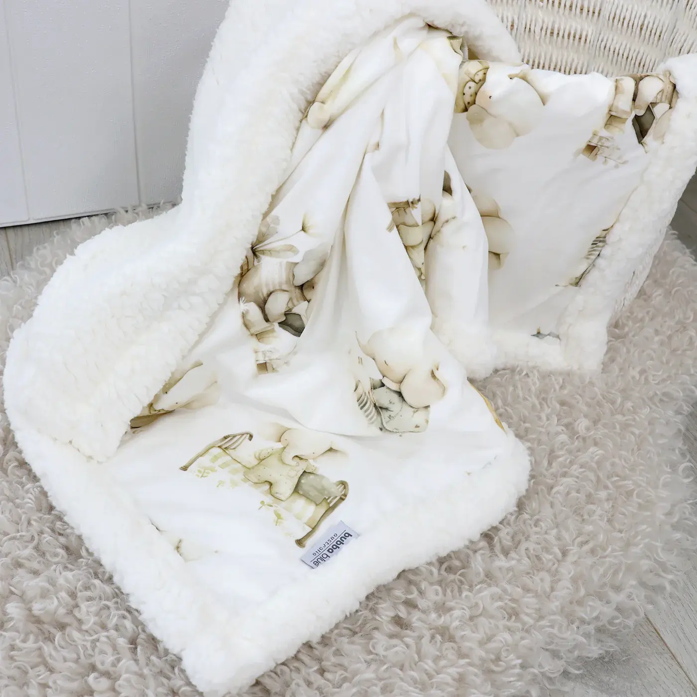 Bubba Blue Bubba Blue Elephant Bedtime Cuddle Blanket