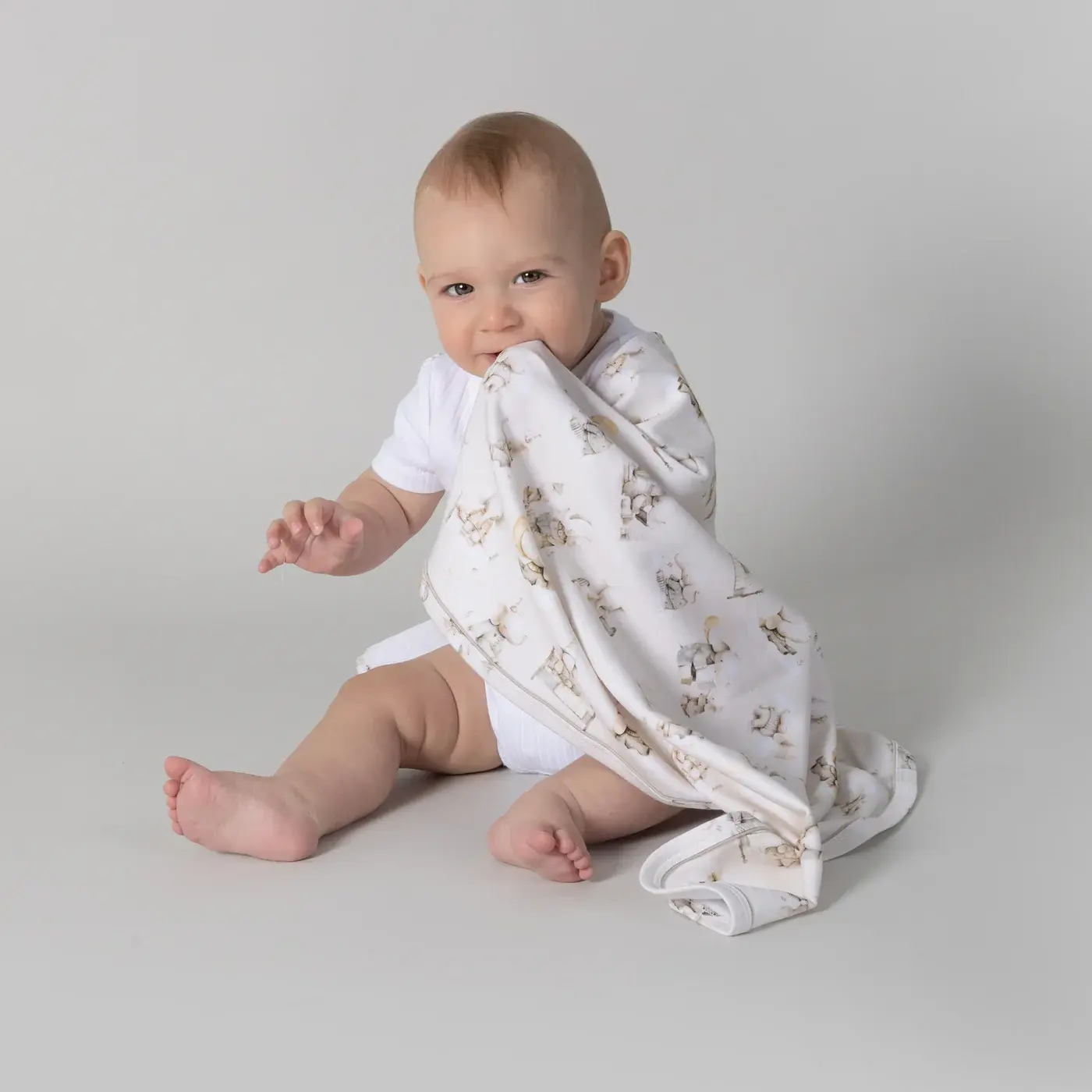 Bubba Blue Bubba Blue Elephant Bedtime 2PK Jersey Wraps