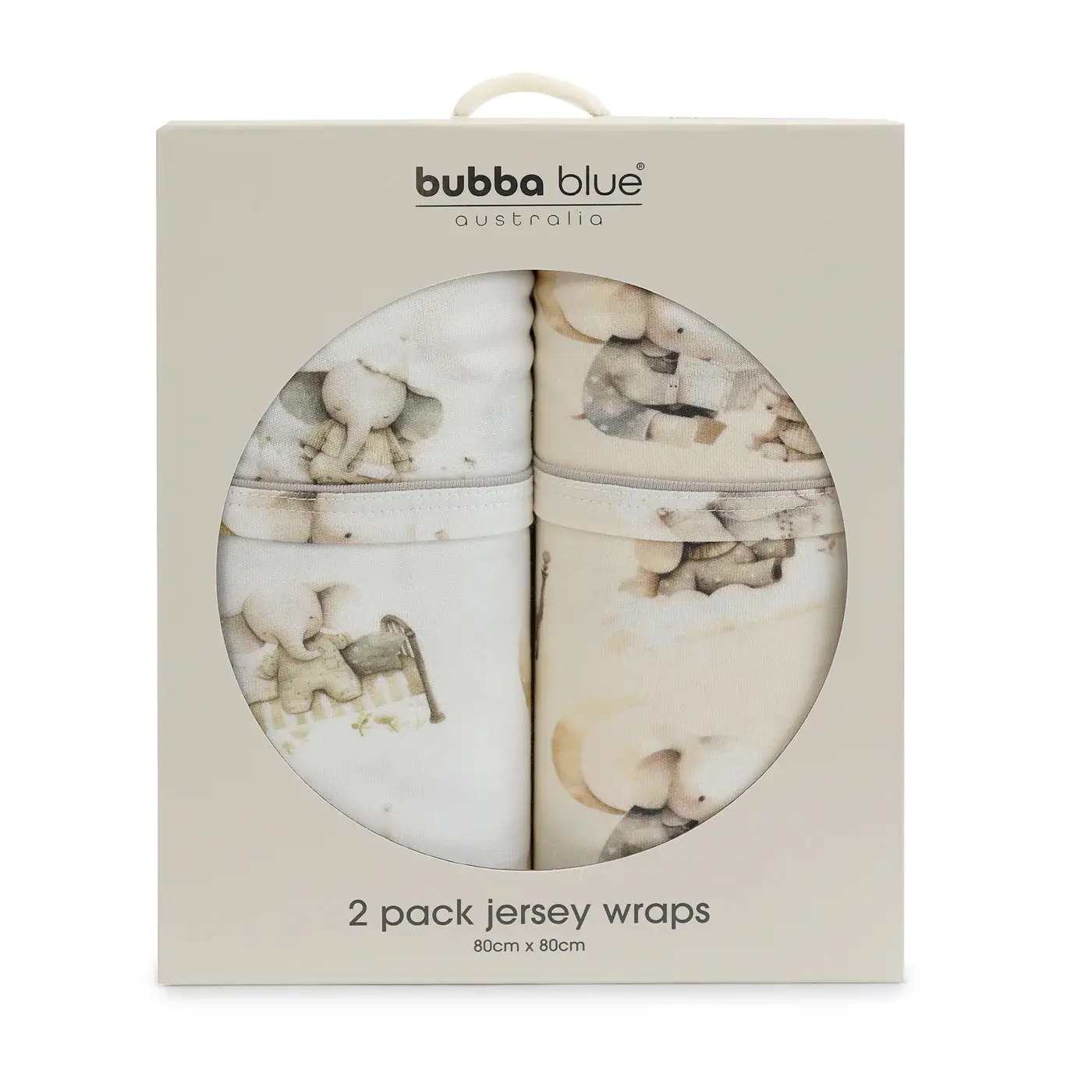 Bubba Blue Bubba Blue Elephant Bedtime 2PK Jersey Wraps