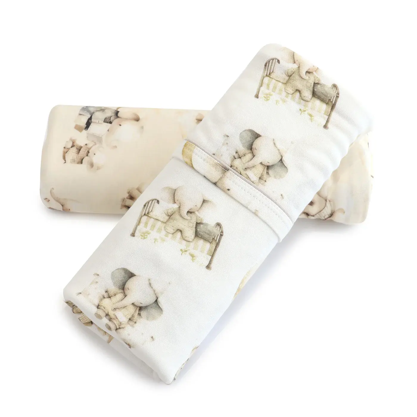 Bubba Blue Bubba Blue Elephant Bedtime 2PK Jersey Wraps