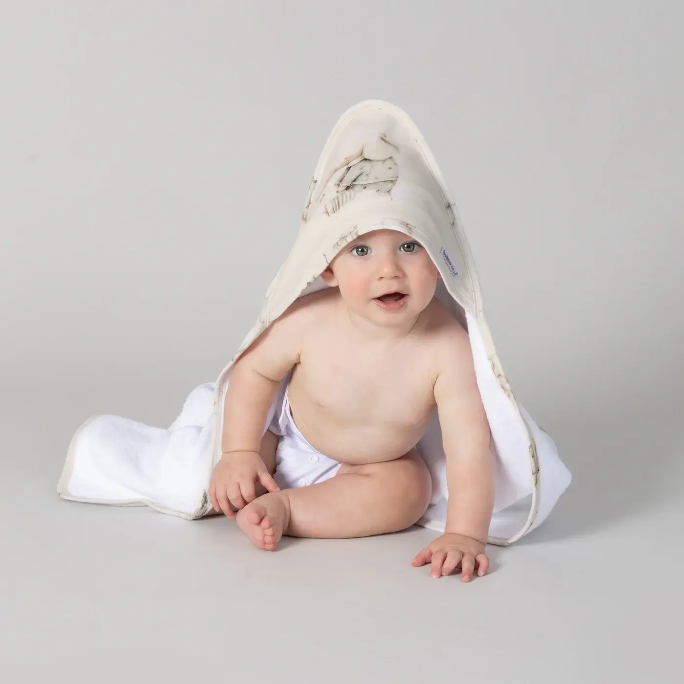 Bubba Blue Bubba Blue Elephant Bedtime Hooded Towel