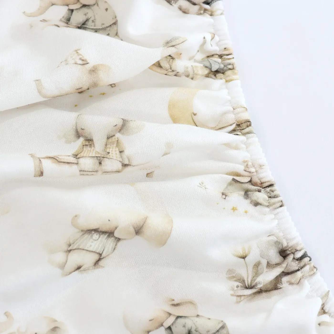 Bubba Blue Bubba Blue Elephant Bedtime Jersey Bedside Sleeper Fitted Sheet
