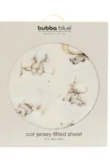 Bubba Blue Bubba Blue Elephant Bedtime Jersey Cot Fitted Sheet