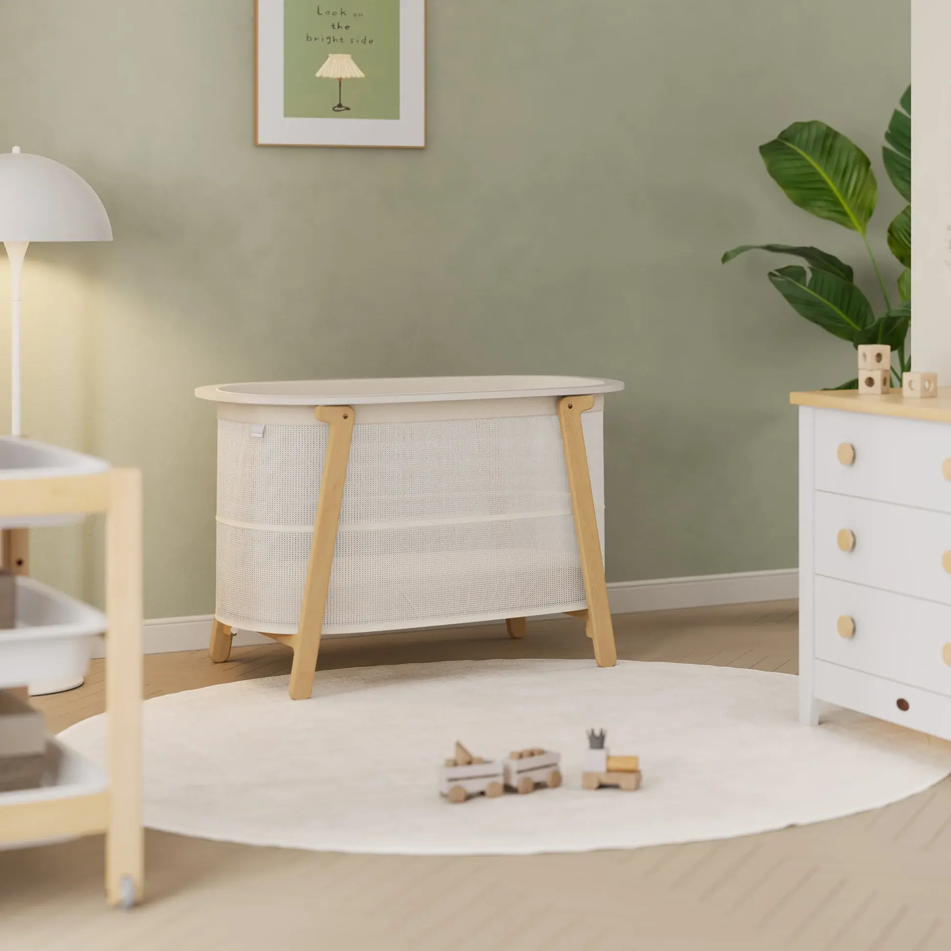Boori Boori Nest Easy-store Compact Cot (Airflow Mattress included)