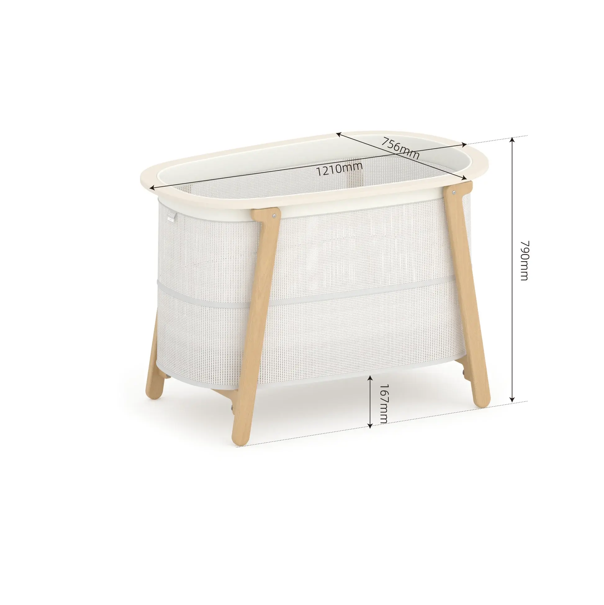 Boori Boori Nest Easy-store Compact Cot (Airflow Mattress included)
