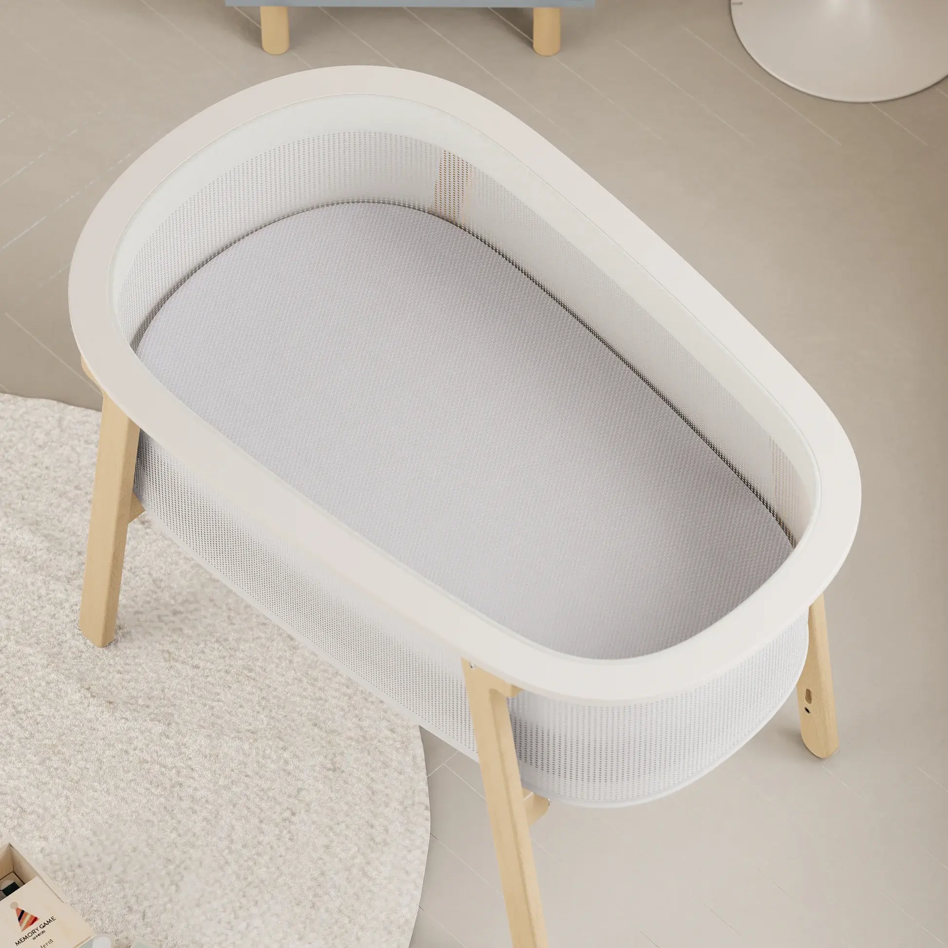 Boori Boori Nest Easy-store Compact Cot (Airflow Mattress included)