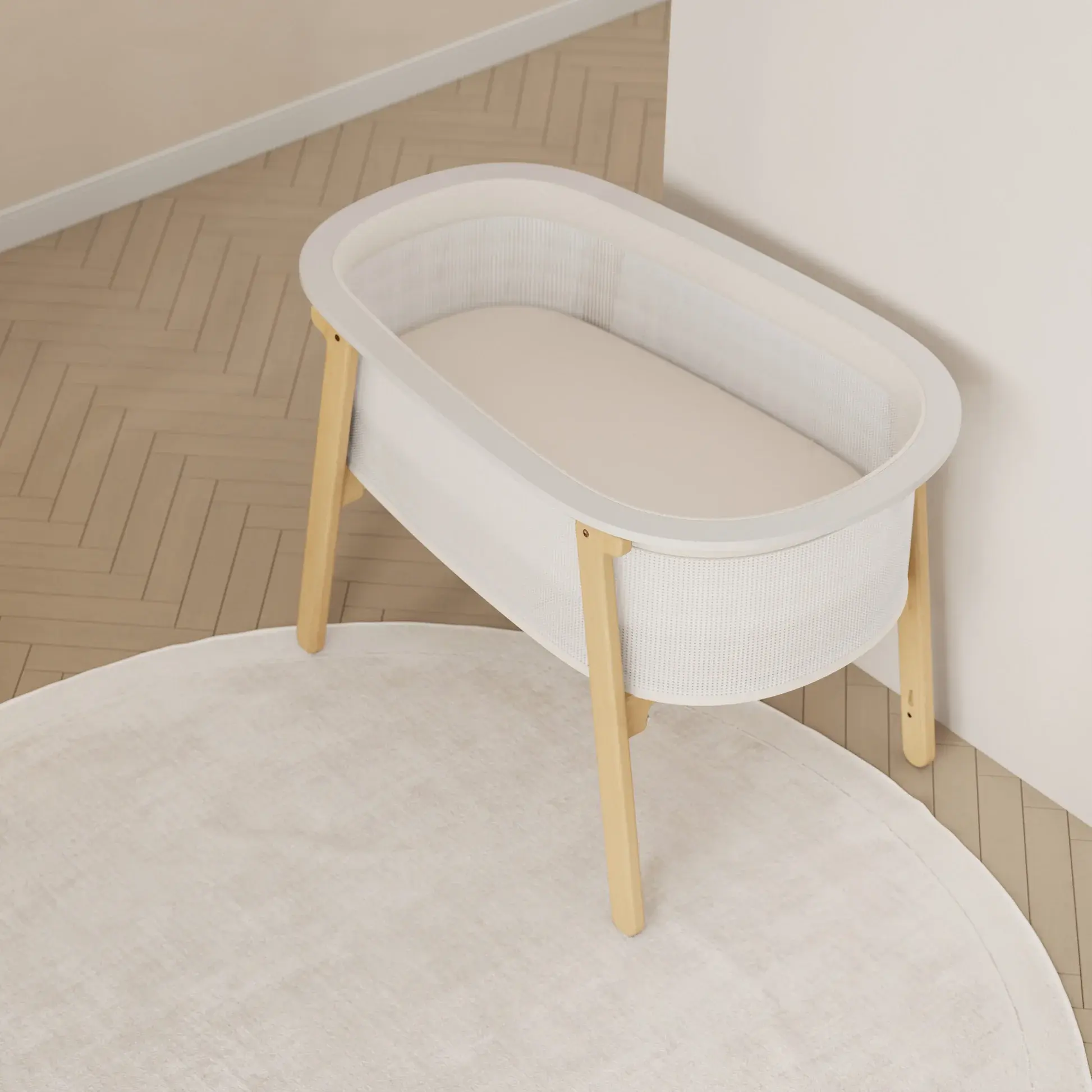 Boori Boori Nest Easy-store Compact Cot (Airflow Mattress included)