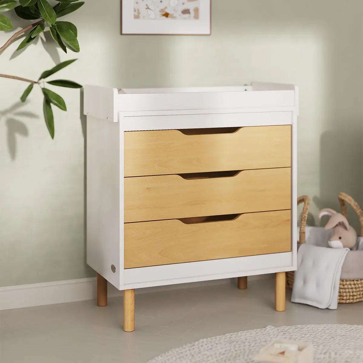 Boori Boori Perla 3 drawer chest wth change tray - Barley and Beech