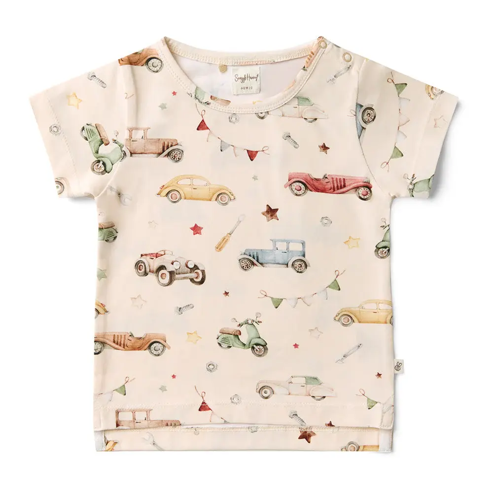 Snuggle Hunny Kids Snuggle Hunny Vintage Cars Organic T-Shirt